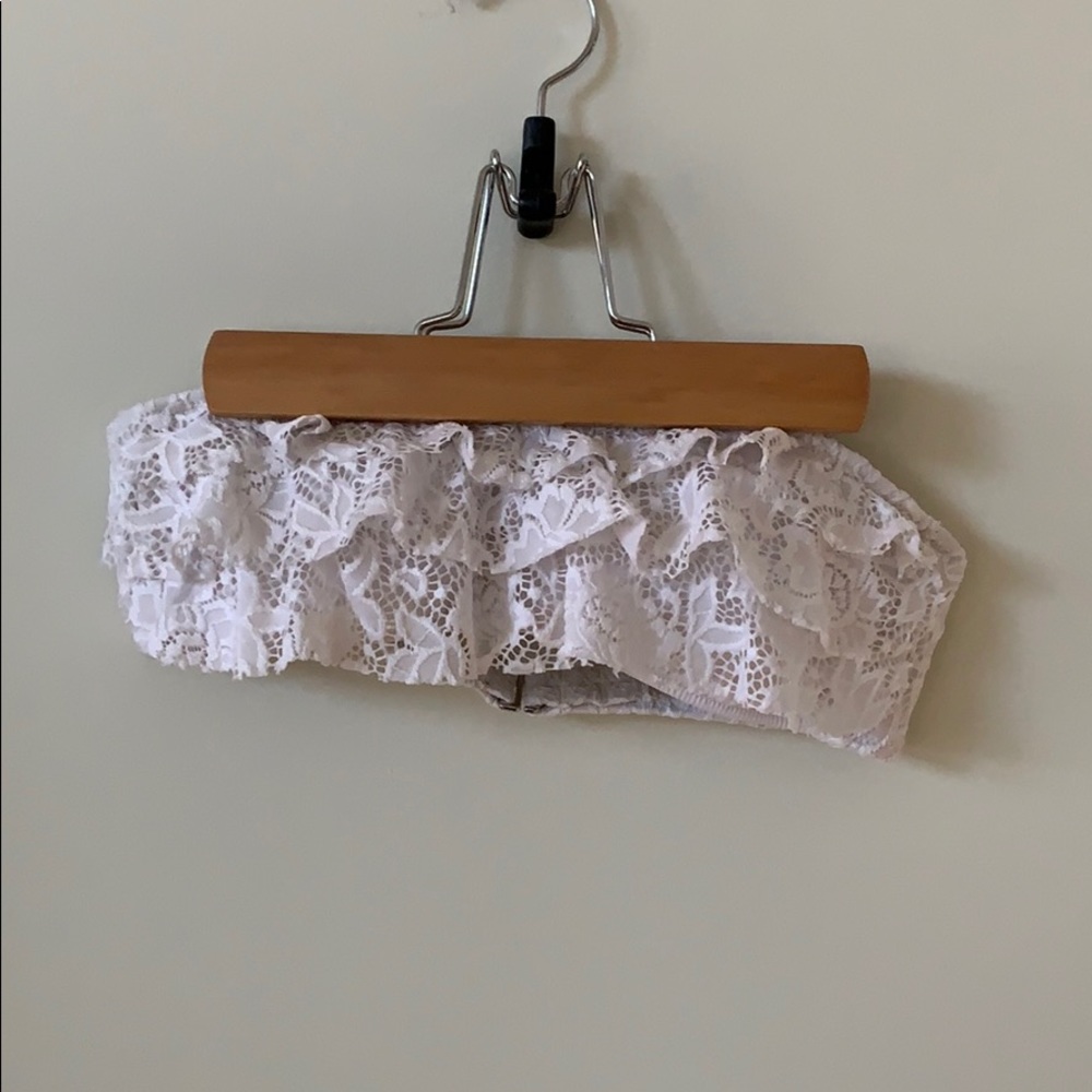 Strapless bathing suit top